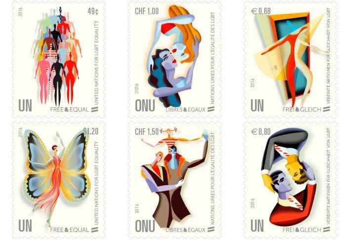 ООН выпустила марки в поддержку ЛГБТ
