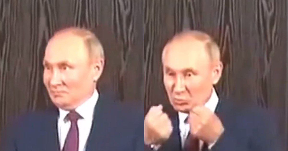 Реакция Путина на поцелуй двух политиков