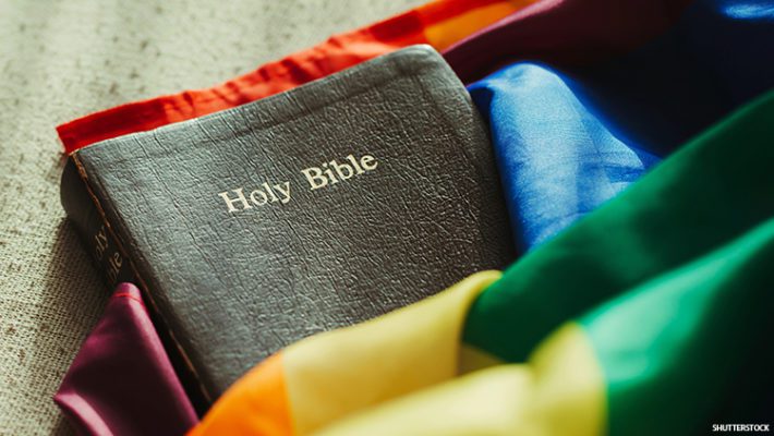 В библии ничего не сказано про геев