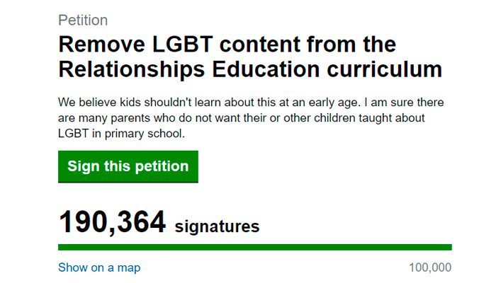 Из учебной программы Великобритании требуют удалить «ЛГБТ-контент»