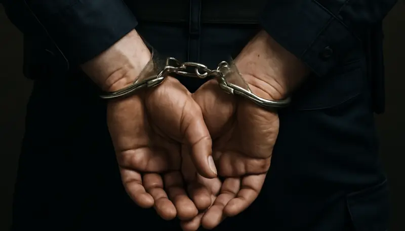 руки в наручниках