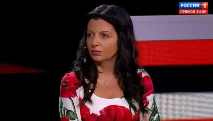 Маргарита Симоньян в эфире телеканала Россия