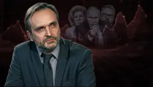 Игорь Кочетков на фоне растущего графика и грозных Путина, Милонова и Мизулиной