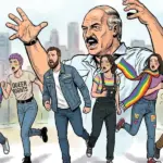 нарисованный Лукашенко распугивает прайд-парад