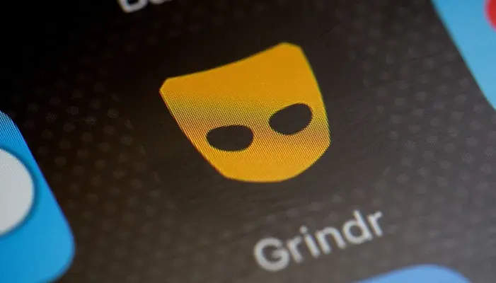 Иконка Grindr на экране