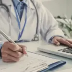 Врач-психиатр за работой